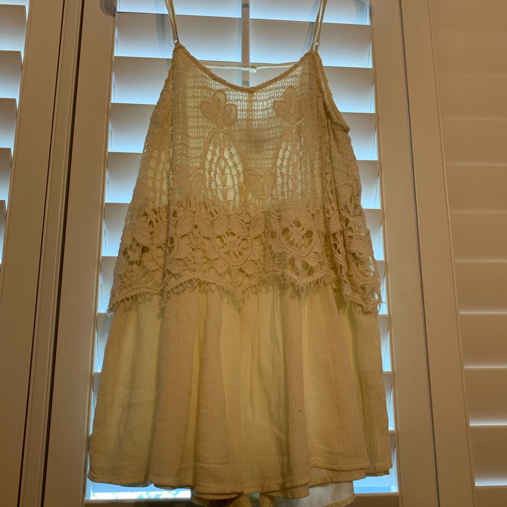 American Eagle White Romper